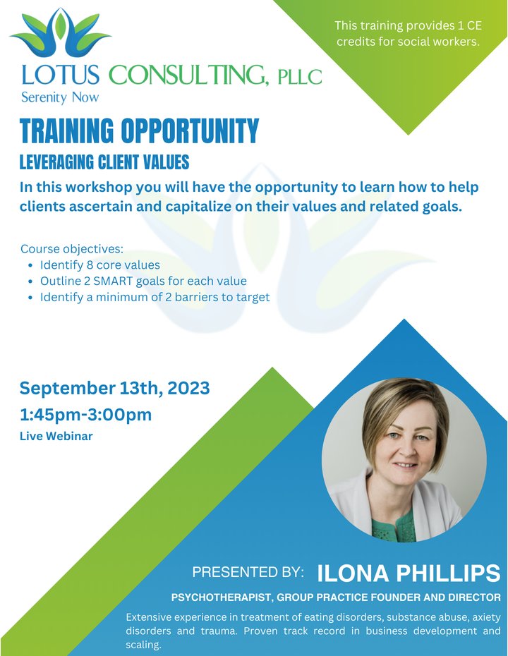 Leveraging Client Values in Behavioral Change